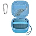 Case Compatible with Bose New SoundLink Micro 2nd Gen Bluetooth Speaker, Portable Carrying Storage Organizer Box with Mesh Pocket for USB Cable&Accessories - Blue (Bag Only)