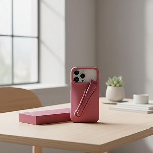 case compatible with iphone 15 pro lip gloss holder silicone trendy aesthetic phone cover for girls and women include 1 liptint salty tan