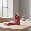 Case Compatible with iPhone 15 Pro Lip Gloss Holder, Silicone Trendy Aesthetic Phone Cover for Girls and Women, Include 1 Liptint (Salty Tan)