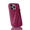Case Compatible iPhone 15 Pro Max with Lip Gloss Holder, Silicone Trendy Aesthetic Phone Cover for Girls and Women, Include 1 Liptint (Raspberry Jelly, iPhone 15 Pro Max)