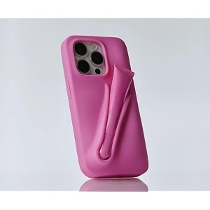 case compatible with lip gloss holder silicone trendy aesthetic phone cover for girls and women include 1 liptint shortcake iphone 15 pro max