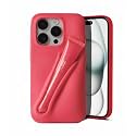 Case Compatible with Lip Gloss Holder, Silicone Trendy Aesthetic Phone Cover for Girls and Women, Include 1 Liptint (Guava Spritz, 15 Pro Max)