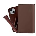 Case Compatible with Lip Gloss Holder, Silicone Trendy Aesthetic Phone Cover for Girls and Women, Include 1 Liptint (Espresso, 15 Pro Max)