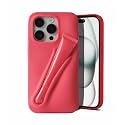 Case Compatible with Lip Gloss Holder, Silicone Trendy Aesthetic Phone Cover for Girls and Women, Include 1 Liptint (Guava Spritz, iPhone 15 Plus)