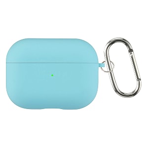case cover for apple airpods pro 3  silicone case with inner microfiber lining amp keychain hook  only for apple airpods  turquoise