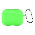 Case Cover for Apple Airpods Pro 3 | Silicone Case with Inner Microfiber Lining &amp; Keychain Hook | Only for Apple Airpods | Parrot Green