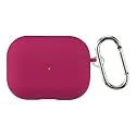 Case Cover for Apple Airpods Pro 3 | Silicone Case with Inner Microfiber Lining &amp; Keychain Hook | Only for Apple Airpods | Dark Purple