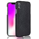 Case Creation for iPhone Xs Crocodile Leather Pattern Phone Case, Luxury Business Style PU Texture Premium Cover Fashion Alligator Skin Natural Feel Hard Back Cover case for Apple iPhone Xs