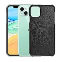 Case Creation Apple iPhone 13 Mini Crocodile Leather Pattern Phone Case, Luxury Business Style PU Texture Premium Cover Fashion Alligator Skin Natural Feel Hard Back Cover case for iPhone 13 Mini