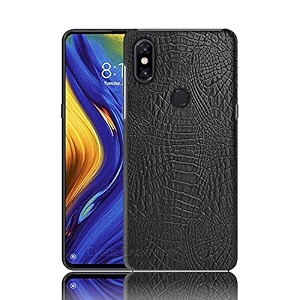 case creation xiaomi mi mix 3 crocodile leather pattern phone case luxury business style pu texture premium cover fashion alligator skin natural feel hard back cover case for xiaomi mi mix 3