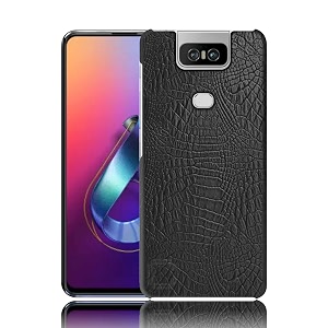 case creation for asus zenfone 6z crocodile leather pattern phone case luxury business style pu texture premium cover fashion alligator skin natural feel hard back case for asus zenfone 6z zs630kl