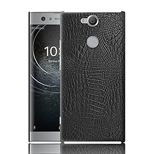 case creation compatible for sony xperia xa2 ultra crocodile leather phone case luxury business style pu texture premium cover fashion alligator skin natural feel hard back cover case for xperia xa2 ultra