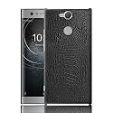 Case Creation Compatible for Sony Xperia XA2 Ultra Crocodile Leather Phone Case, Luxury Business Style PU Texture Premium Cover Fashion Alligator skin Natural feel Hard Back Cover case for Xperia XA2 Ultra