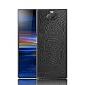 Case Creation Compatible for Sony Xperia XA3 Ultra Crocodile Leather Pattern Phone Case, Luxury Business Style PU Texture Premium Cover Fashion Alligator skin Natural feel Hard Back Cover case for Xperia XA3 Ultra
