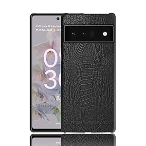 case creation for google pixel 6a crocodile leather pattern phone case luxury business style pu texture premium cover fashion alligator skin natural feel hard back cover case for google pixel 6a