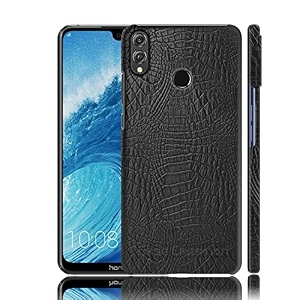 case creation for honor 8x max crocodile leather pattern phone case luxury business style pu texture premium cover fashion alligator skin natural feel hard back cover case for huawei honor 8x max
