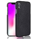 Case Creation for iPhone Xs Crocodile Leather Pattern Phone Case, Luxury Business Style PU Texture Premium Cover Fashion Alligator Skin Natural Feel Hard Back Cover case for Apple iPhone Xs