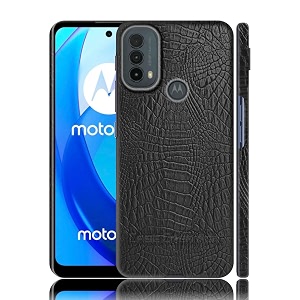 case creation for moto e20 crocodile leather pattern phone case luxury business style pu texture premium cover fashion alligator skin natural feel hard back cover case for motorola moto e20