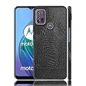 Case Creation for Moto G10 Crocodile Leather Pattern Phone Case, Luxury Business Style PU Texture Premium Cover Fashion Alligator Skin Natural Feel Hard Back Cover case for Motorola Moto G10