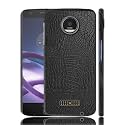 Case Creation for Moto Z Force Crocodile Leather Pattern Phone Case, Luxury Business Style PU Texture Premium Cover Fashion Alligator Skin Natural Hard Back Cover case for Motorola Moto Z Force