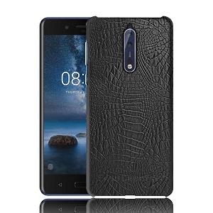 case creation for nokia 8 crocodile leather pattern phone case luxury business style pu texture premium cover fashion alligator skin natural feel hard back cover case for nokia 8 android 2017