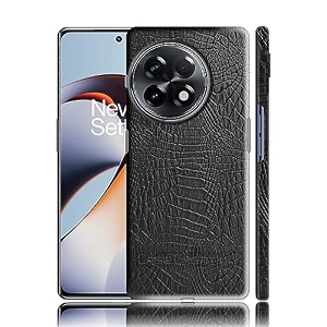 case creation for oneplus 11r crocodile leather pattern phone case luxury business style pu texture premium cover fashion alligator skin natural feel hard back cover case for oneplus 11r 5g 2023