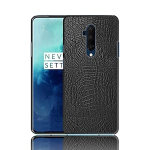 case creation oneplus 7t pro crocodile leather pattern phone case luxury business style pu texture premium cover fashion alligator skin natural feel hard back cover case for oneplus 7t pro