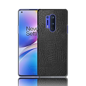 case creation oneplus 8 pro crocodile leather pattern phone case luxury business style pu texture premium cover fashion alligator skin natural feel hard back cover case for oneplus 8 pro