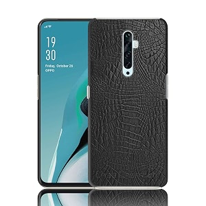 case creation for oppo a5 2020 crocodile leather pattern phone case luxury business style pu texture premium cover fashion alligator skin natural feel hard back cover case for oppo a5 2020