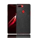 Case Creation for Oppo A7x Crocodile Leather Pattern Phone Case, Luxury Business Style PU Texture Premium Cover Fashion Alligator Skin Natural Feel Hard Back Cover case for Oppo A7x