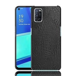 case creation for oppo a96 crocodile leather pattern phone case luxury business style pu texture premium cover fashion alligator skin natural feel hard back cover case for oppo a96