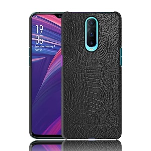 case creation for oppo r17 crocodile leather pattern phone case luxury business style pu texture premium cover fashion alligator skin natural feel hard back cover case for oppo r17