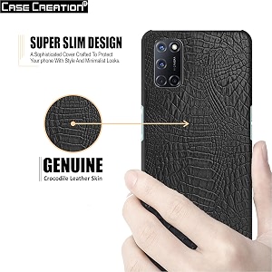 case creation for oppo reno 10 pro plus crocodile leather pattern phone case luxury business style pu texture premium cover fashion alligator skin natural feel hard back cover for reno 10 pro plus