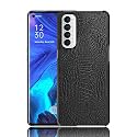 Case Creation Oppo Reno 4 Pro Crocodile Leather Pattern Phone Case, Luxury Business Style PU Texture Premium Cover Fashion Alligator Skin Natural Feel Hard Back Cover case for Oppo Reno 4 Pro