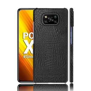case creation for poco x3 pro crocodile leather pattern phone case luxury business style pu texture premium cover fashion alligator skin natural feel hard back cover case for poco x3 pro