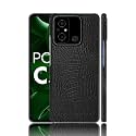 Case Creation for Poco X6 5G Crocodile Leather Pattern Phone Case, Luxury Business Style PU Texture Premium Cover Fashion Alligator Skin Natural Feel Hard Back Cover Slim case for Xiaomi Poco X6 5G