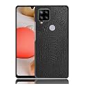 Case Creation for Realme C12 Crocodile Leather Pattern Phone Case, Luxury Business Style PU Texture Premium Cover Fashion Alligator Skin Natural Feel Hard Back Cover case for Realme C12