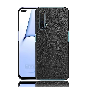 case creation for realme x3 crocodile leather pattern phone case luxury business style pu texture premium cover fashion alligator skin natural feel hard back cover case for realme x3