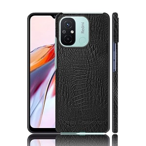 case creation for redmi 12c crocodile leather pattern phone case luxury business style pu texture premium cover fashion alligator skin natural feel hard back cover case for xiaomi redmi 12c