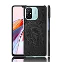 Case Creation for Redmi 12C Crocodile Leather Pattern Phone Case, Luxury Business Style PU Texture Premium Cover Fashion Alligator Skin Natural Feel Hard Back Cover case for Xiaomi Redmi 12C