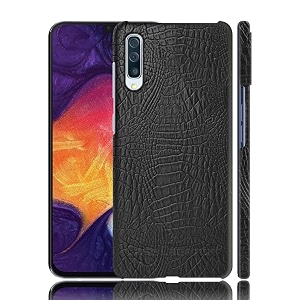 case creation for samsung a50 crocodile leather pattern phone caseluxury business style pu texture premium cover fashion alligator skin natural feel hard back cover case for samsung galaxy a50