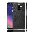 Case Creation for Samsung A6 Plus Crocodile Leather Pattern Phone Case, Luxury Business Style PU Texture Premium Cover Fashion Alligator Skin Natural Hard Back Cover case for Samsung Galaxy A6 Plus