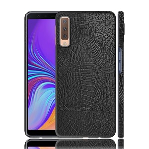 case creation for samsung a7 2018 crocodile leather pattern phone case luxury business style pu texture premium cover fashion alligator skin natural hard back cover case for samsung galaxy a7 2018