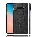 Case Creation for Samsung Galaxy S10+ Crocodile Leather Pattern Phone Case, Luxury Business Style PU Texture Premium Cover Fashion Alligator Skin Natural Feel Hard Back Cover case for Samsung S10+
