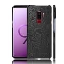 Case Creation for Samsung Galaxy S9+ Crocodile Leather Pattern Phone Case, Luxury Business Style PU Texture Premium Cover Fashion Alligator Skin Natural Feel Hard Back Cover case for Samsung S9+