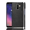 Case Creation for Samsung J8 Crocodile Leather Pattern Phone Case,Luxury Business Style PU Texture Premium Cover Fashion Alligator Skin Natural Feel Hard Back Cover case for Samsung Galaxy J8