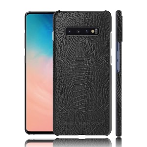 case creation for samsung s10 plus crocodile leather pattern phone case luxury business style pu texture premium cover fashion alligator skin natural hard back cover case for samsung galaxy s10 plus