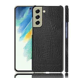 case creation for samsung s21 fe crocodile leather pattern phone case luxury business style pu texture premium cover fashion alligator skin natural feel hard back cover case for samsung galaxy s21 fe