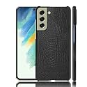 Case Creation for Samsung S21 FE Crocodile Leather Pattern Phone Case, Luxury Business Style PU Texture Premium Cover Fashion Alligator skin Natural feel Hard Back Cover case for Samsung Galaxy S21 FE