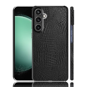case creation for samsung s23 fe crocodile leather pattern phone case luxury business style pu texture premium cover fashion alligator skin natural feel hard back cover for samsung galaxy s23 fe 5g
